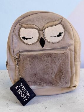 BETSEY JOHNSON Owl Backpack "You're a Hoot" Backpack Bag